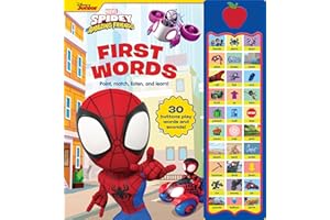 Marvel Spider-man - Spidey and His Amazing Friends - First Words! Point, Match, Listen, and Learn! 30-Button Sound Book – PI Kids