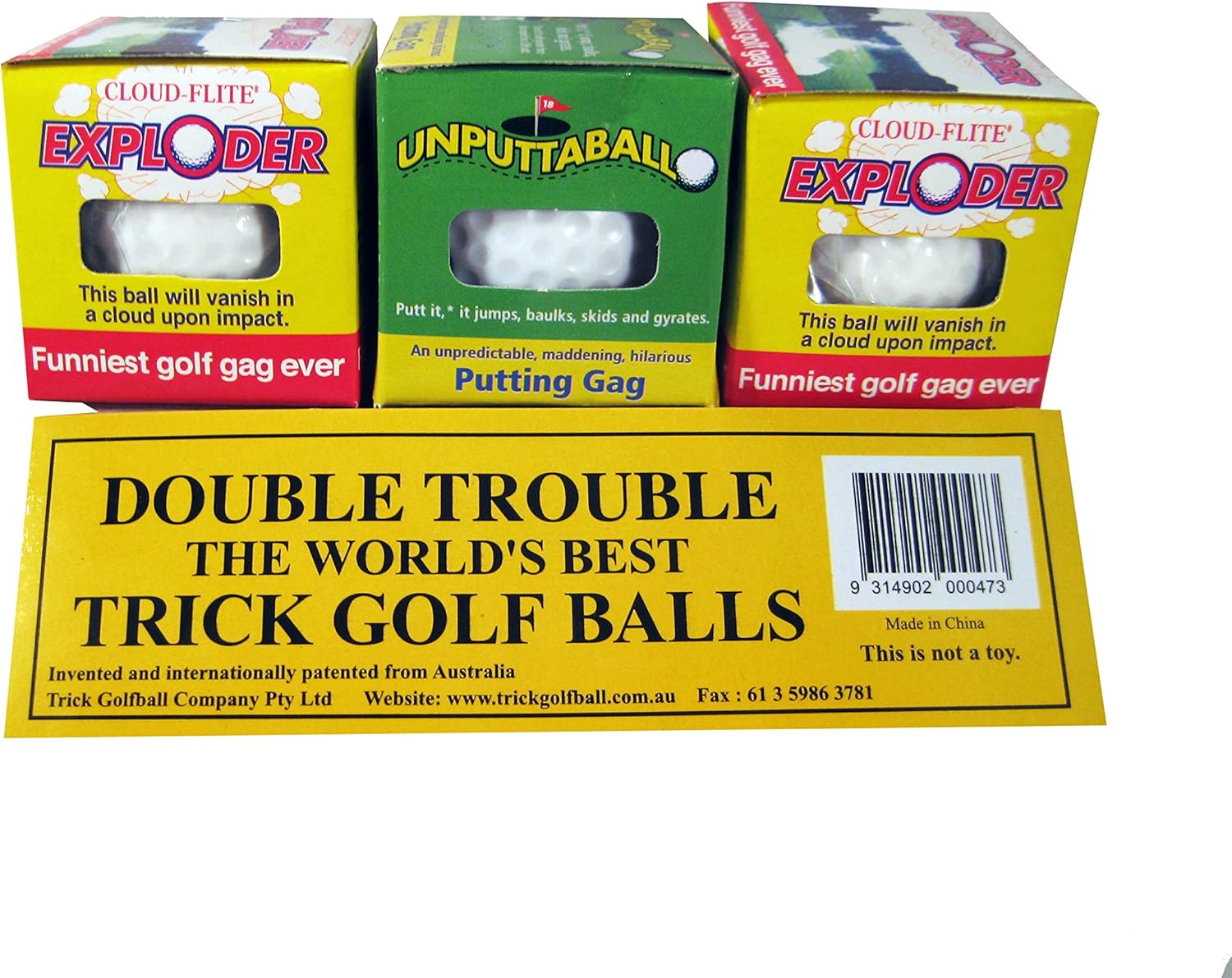 Unputtable golf ball Clearance