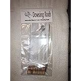 C. Green Wooden Handled Dowsing Rods with Bag