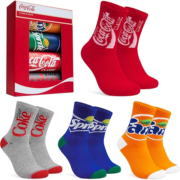 Amazon.com: Coca-Cola Mens Socks Breathable Soft Funny Socks Gift