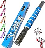 The Muscle Stick Roller | Massage Roller for Runners, Athletes, Therapy | Muscle Roller Stick Massager for Soreness, Shin Splints, Cellulite, Fasciitis - Elite Rubber - Soft Blue