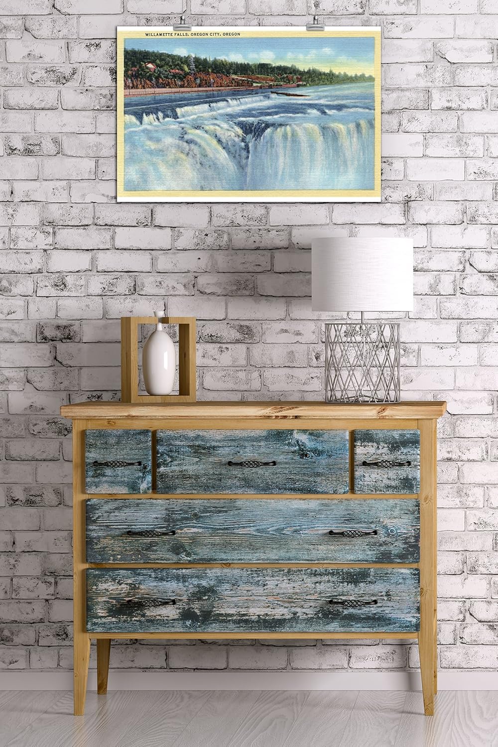 Amazon Com Oregon City Or Willamette Falls View 16x24 Fine