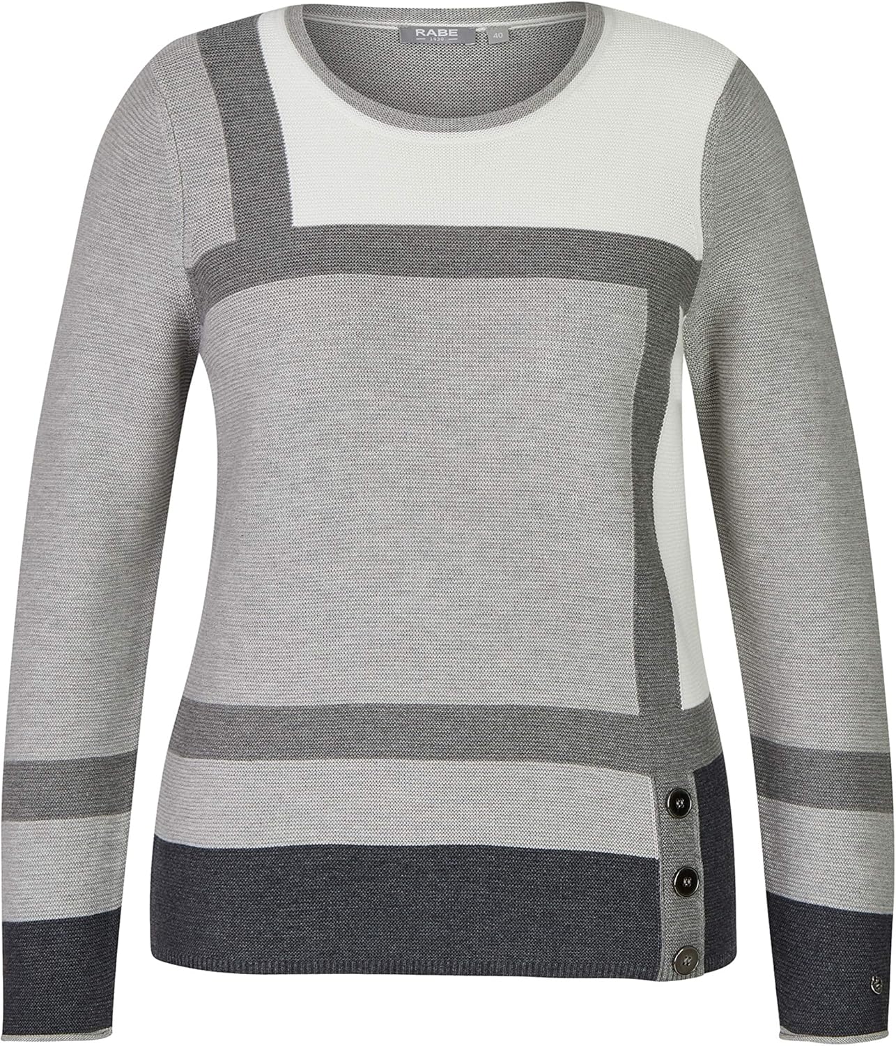 pullover grau schwarz
