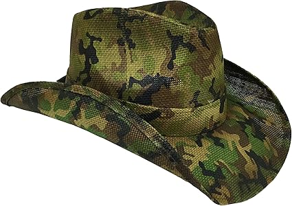 camouflage cowboy hat