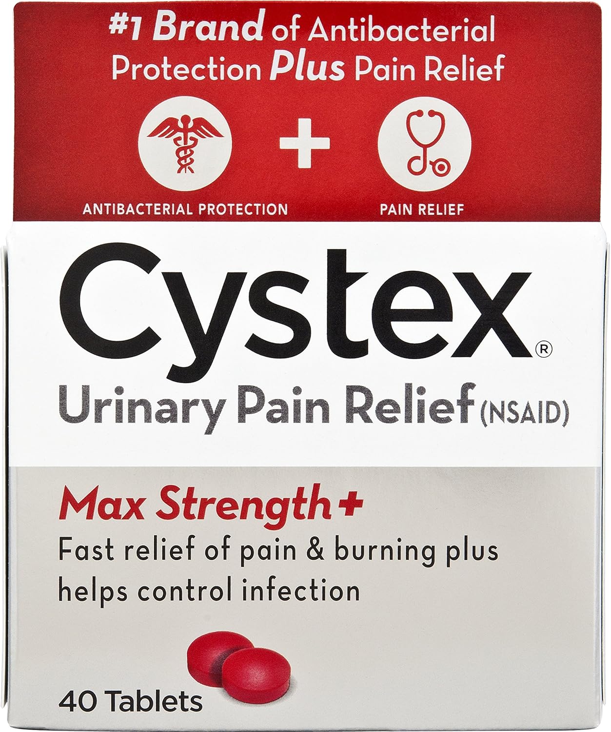 Cystex Cystex Urinary Pain Relief Tablets,40 Count (Pack of 3): Health & Personal Care