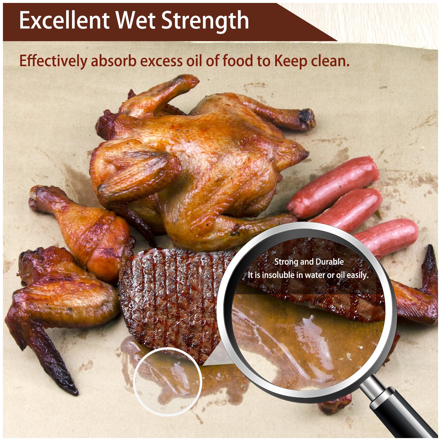 IEOKE Butcher Kraft Paper Roll - 18 \