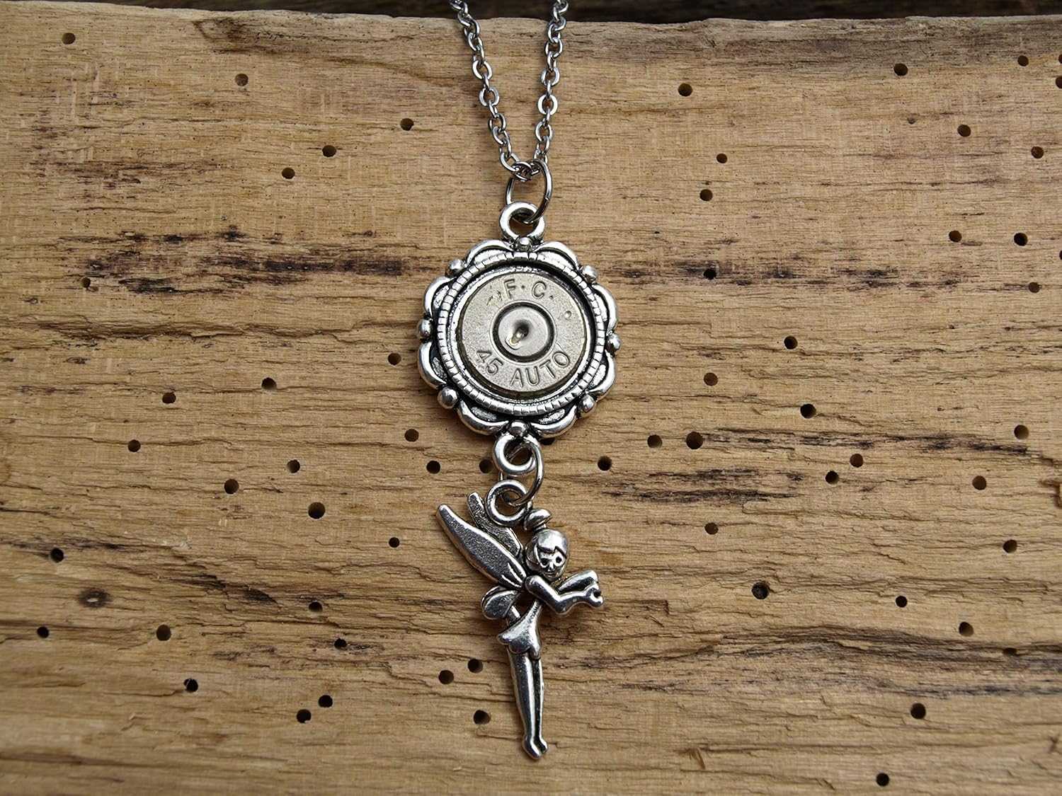 Hastened To See Fancy Bullet Necklace With Nickel 45 Auto Bullets And Fairy Charm Optional Crystal Clothing Zero Profit Fatsrestaurants Com