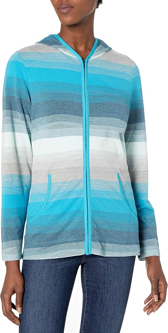 ExOfficio Traversa 速干防异味 户外女式连帽针织上衣 M码2.3折$18.42 海淘转运到手约¥210