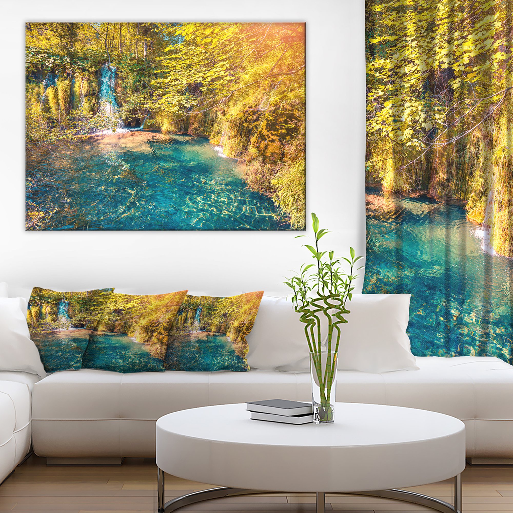 Photo 1 of (see all images) Design Art Fractal Smoke Waves Abstract Canvas