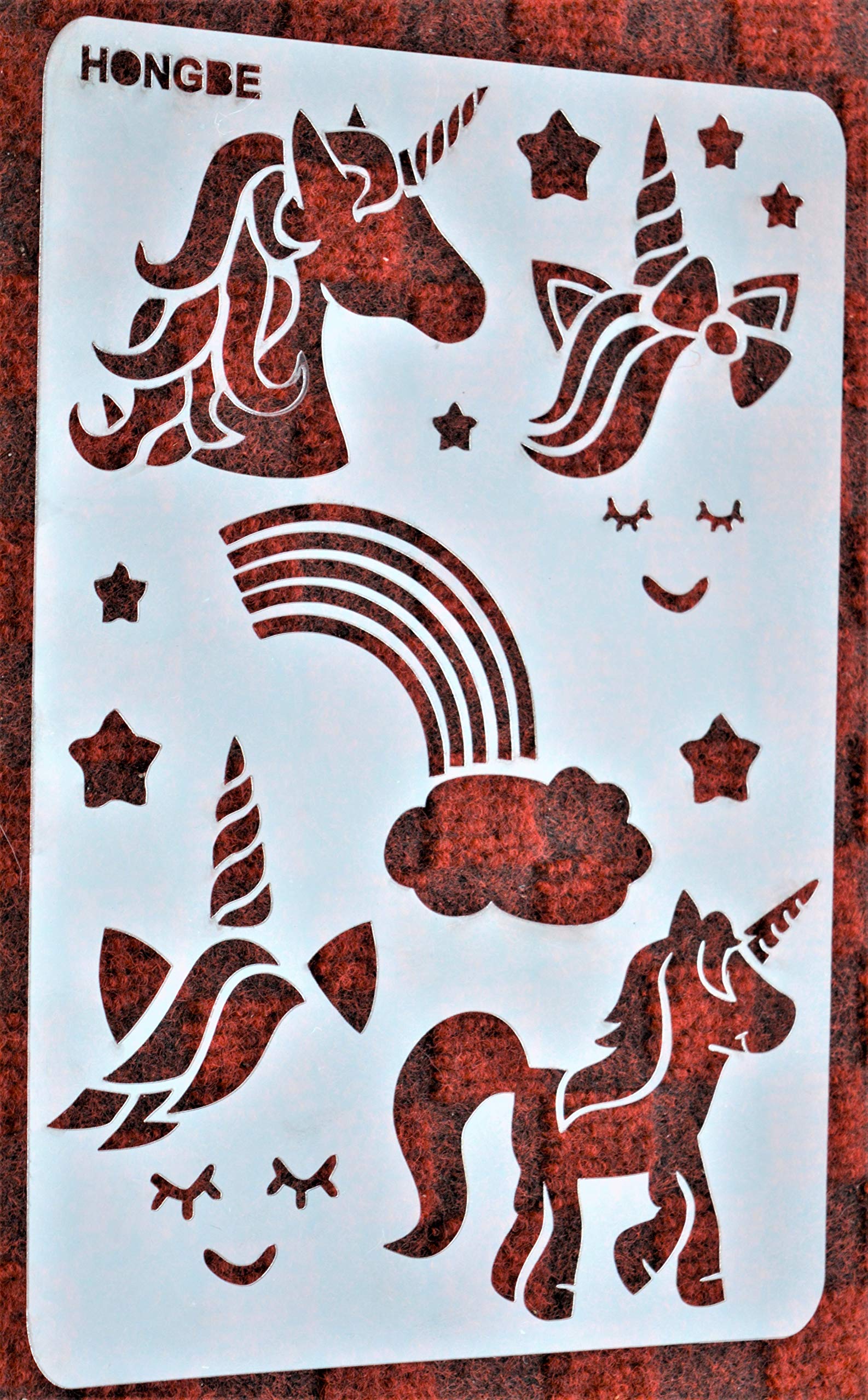 HONGBE Unicorn Wall Stencil No 30