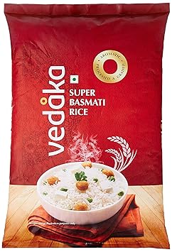 Amazon Brand - Vedaka Super Basmati Rice, 5 kg