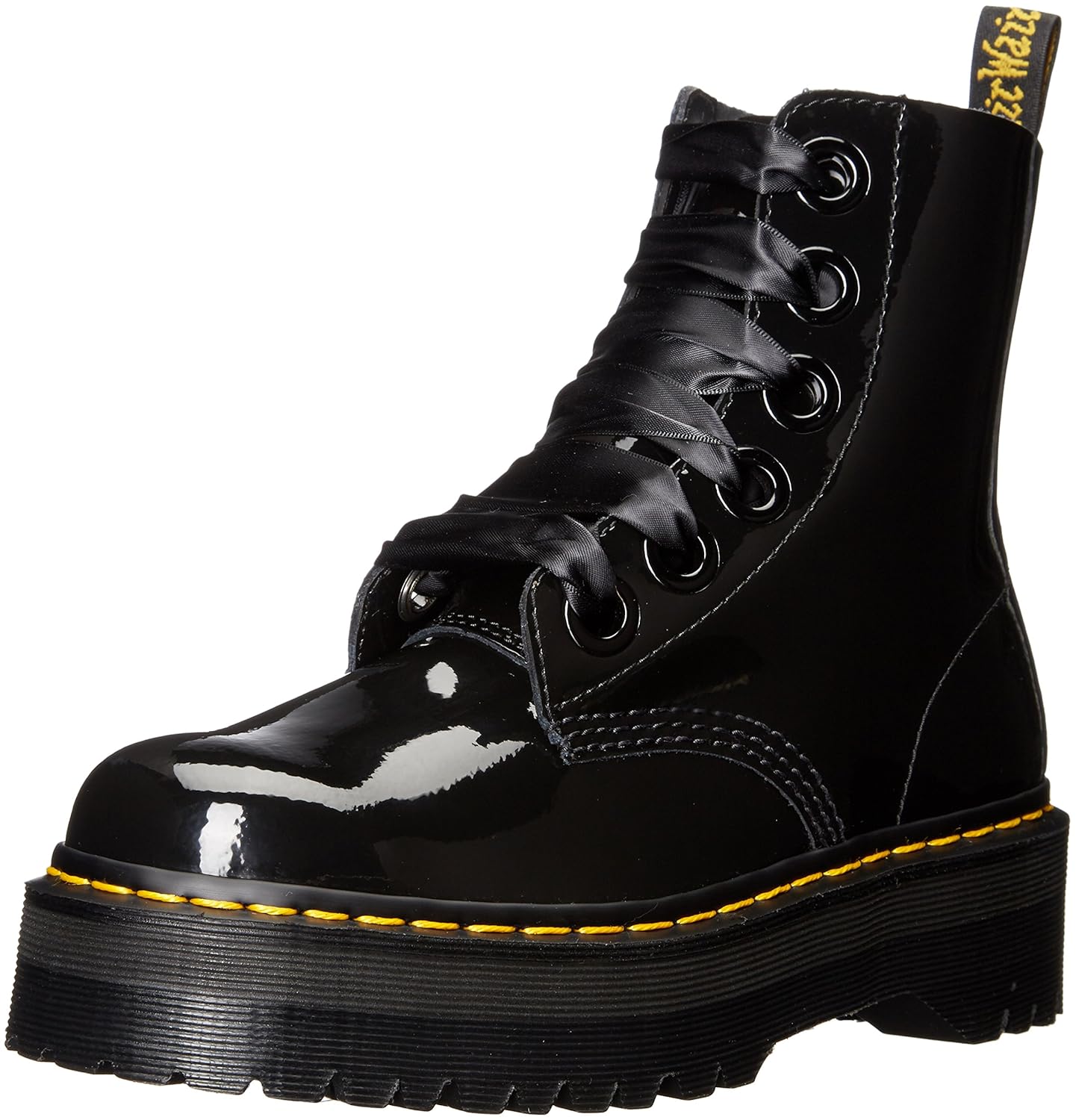 black patent doc martens size 6