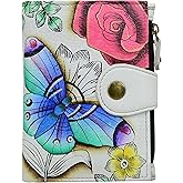Anna by Anuschka Women's Hand Painted Genuine Leather Ladies Wallet