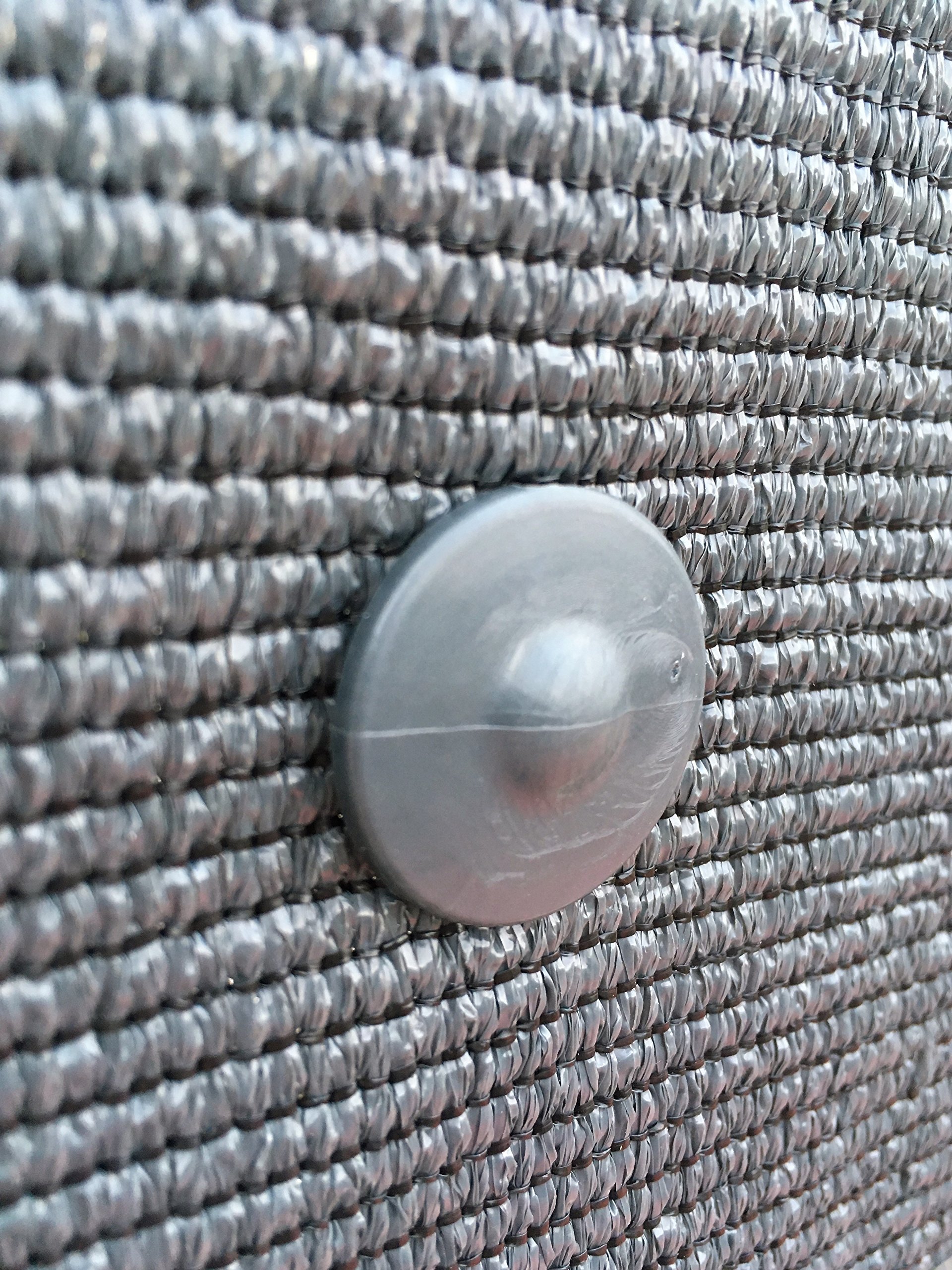 edenvista GRIPNET clips for Garden privacy net to Rigid fence panels (wire diameter 5mm (3/16'') | UV-Treated, 30 Pack, Color Anthracite grey.