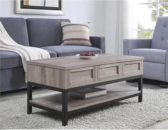 Ameriwood Home Barret Lift Up Coffee Table Amazon Co Uk Kitchen Home