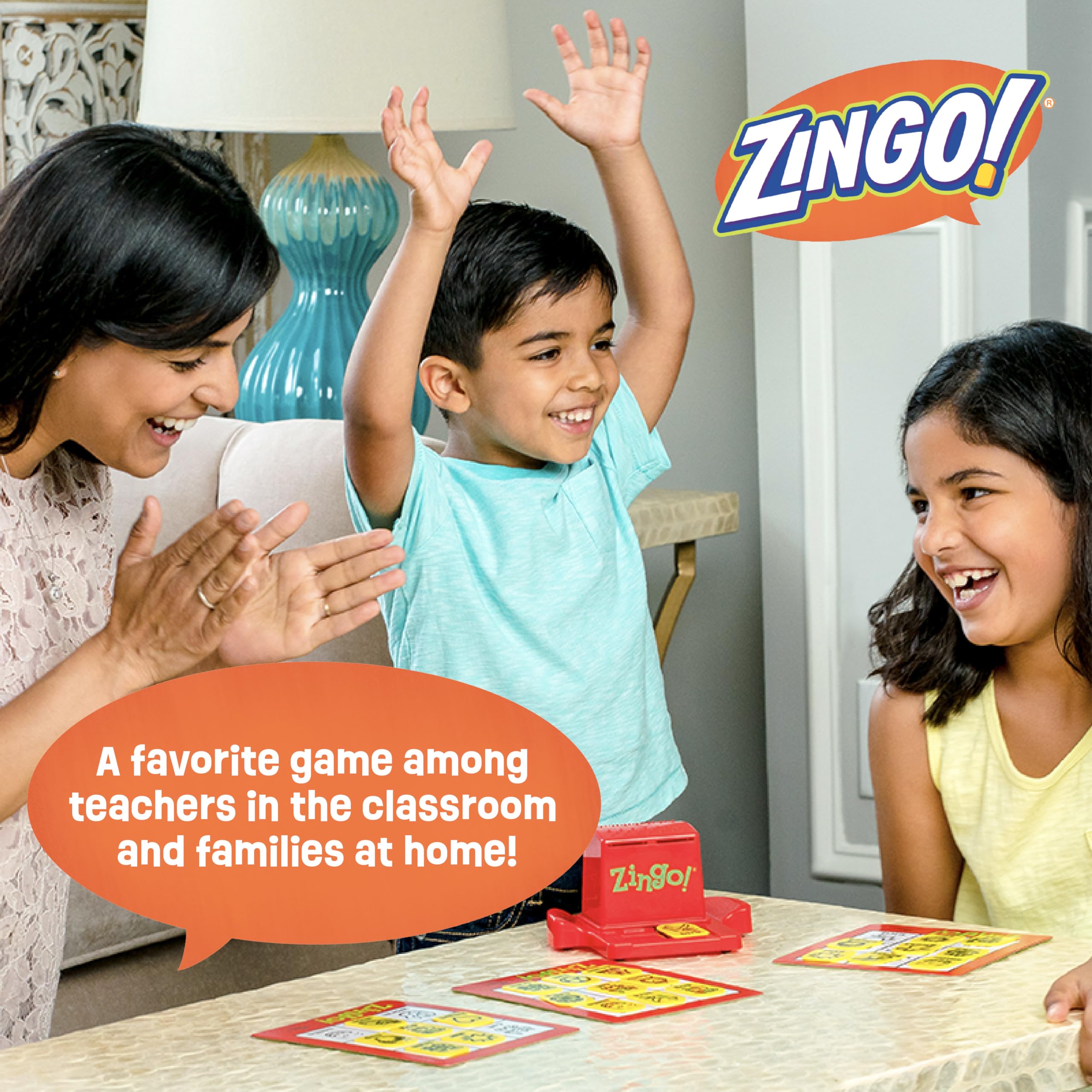 ThinkFun Zingo Bingo Award Winning Preschool Game for Pre-Readers and Early Readers Age 4 and Up - One of the Most Popular Board Games for Boys and Girls and their Parents (97700)