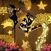 Solar Watering Can Light,Solar Fairy Lights Outdoor,Fairy Garden Decor Waterproof Metal Hanging Lantern,Gardening Gifts,Fairy Garden Decor for Outside,Perfect for Patio Yard