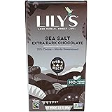 Lily's Sweets, 70% Cocoa Extra Dark Chocolate - Sea Salt Bar, 2.8 Ounce