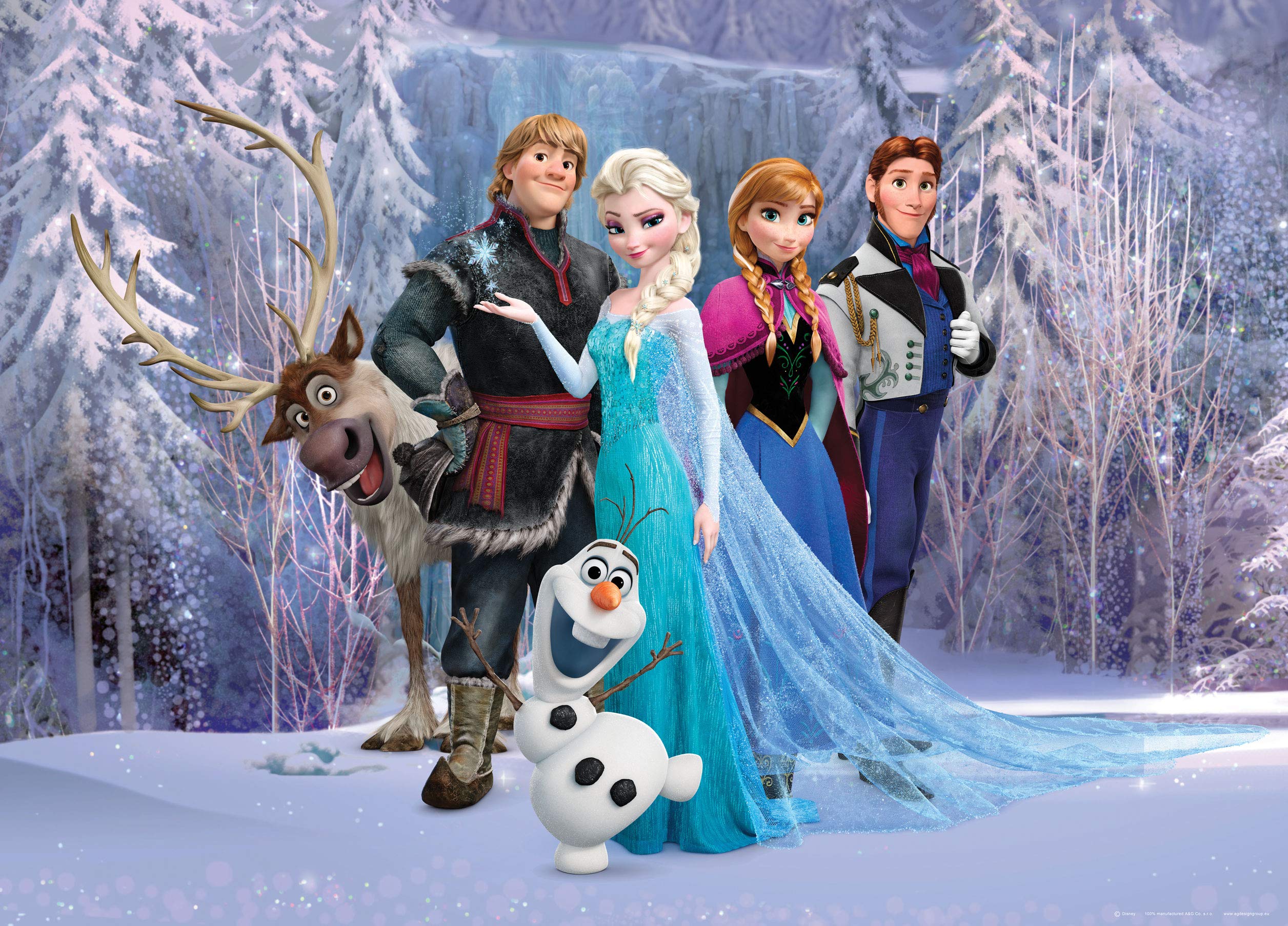 Disney AG Design Non-Woven Kids Frozen Giant Wall Poster, FTDNM 5227, Multi-Colour, 160 x 110 cm