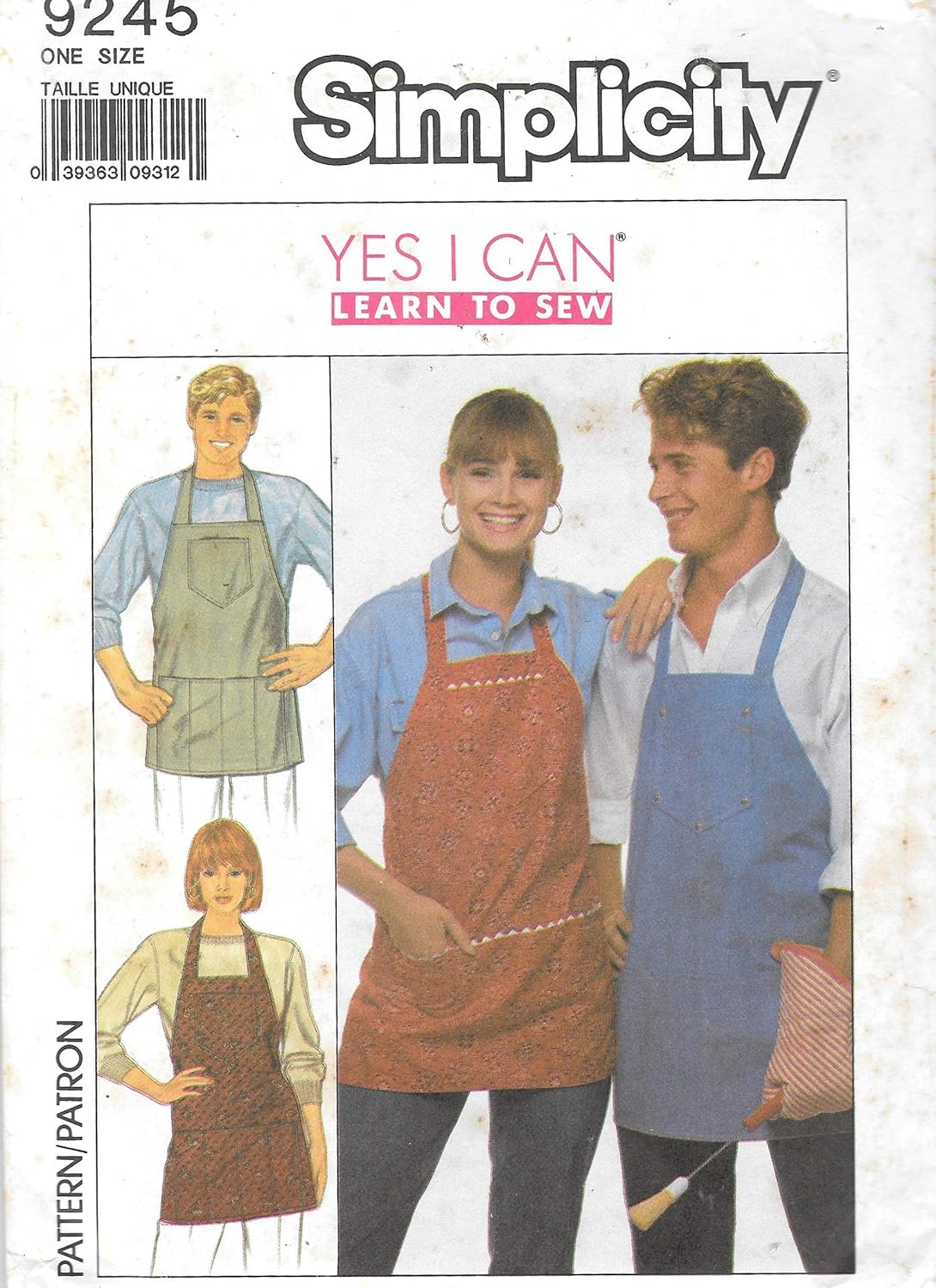 Simplicity Learn to Sew Apron Sewing Pattern 9245 Home