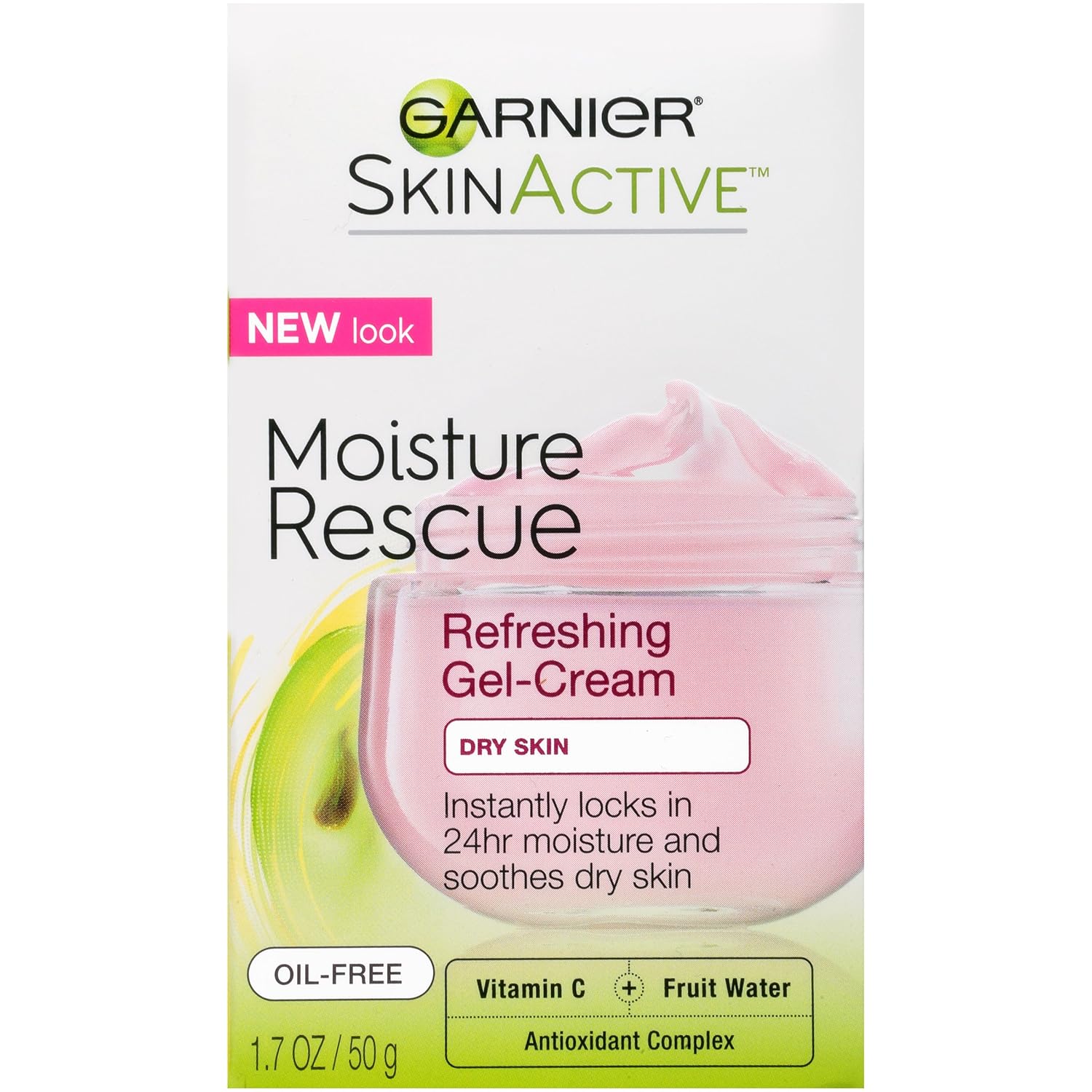 Garnier SkinActive Moisture Rescue Face Moisturizer, For Dry Skin, 1.7 oz.: Prime Pantry
