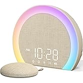 ANJANK Loud Alarm Clock with Wireless Bed Shaker, Vibrating Dual Alarm with Light Wake Up for Heavy Sleepers & Hearing Impair
