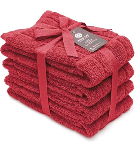 Amazon.com: Maroon Dark Red Brick Red Kitchen Hand Dish Towels