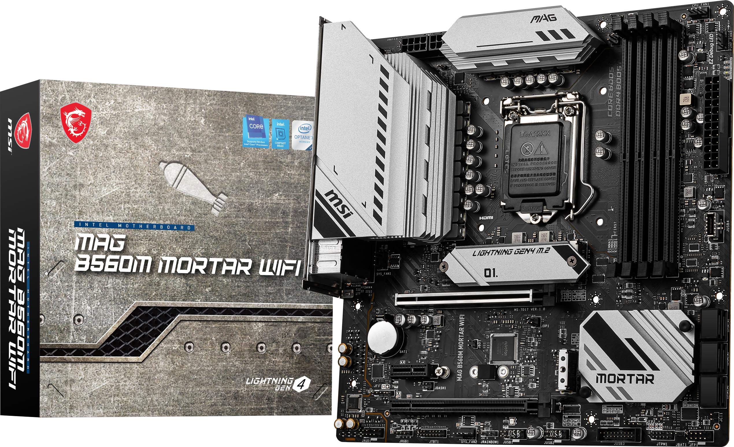 MSI MAG B560M Mortar WiFi Gaming Motherboard
