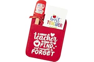 R HORSE Teacher Gift Pot Holder with Silicone Spatula Greeting Card Thank You Present Potholder Funny Cookie Bag Oven Mitt Baking Gift Teacher Appreciation Day Gift