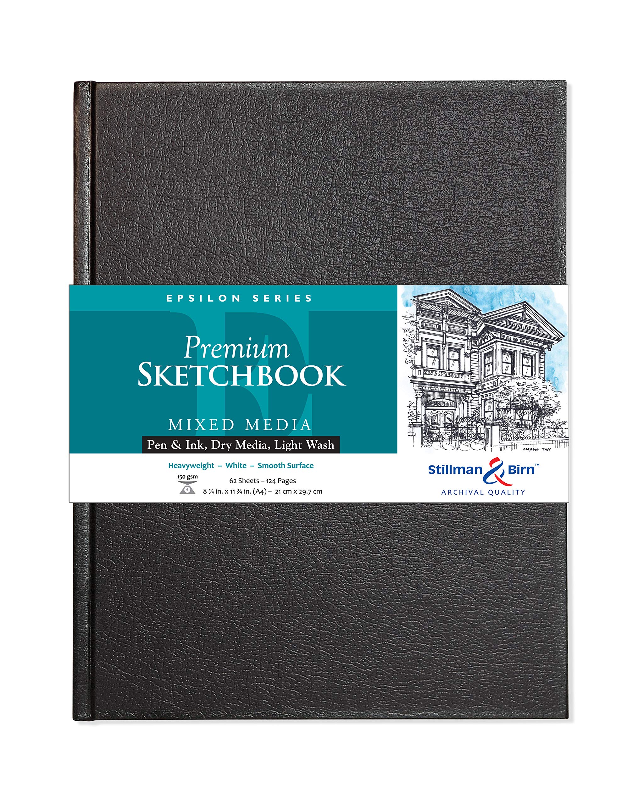 Stillman & BirnEpsilon Sketchbook 8.25 x 11.75in (A4) Hardbound 150gsm - Natural White Smooth