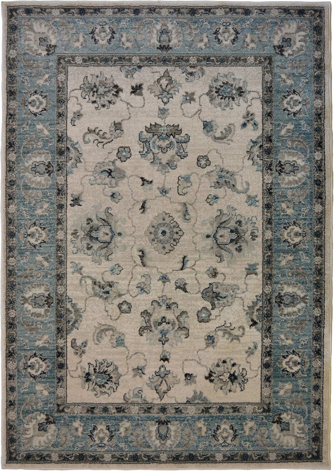 Modern Style Rugs Antiques Persian Blue, 120x160 Traditional medallion