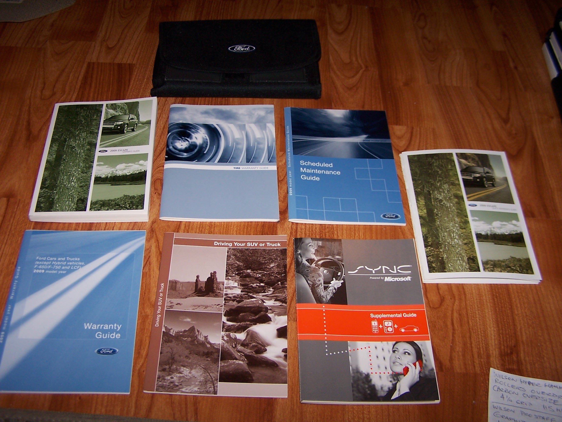 2009 Ford Escape Owners Manual Guide Book Paperback – 1909