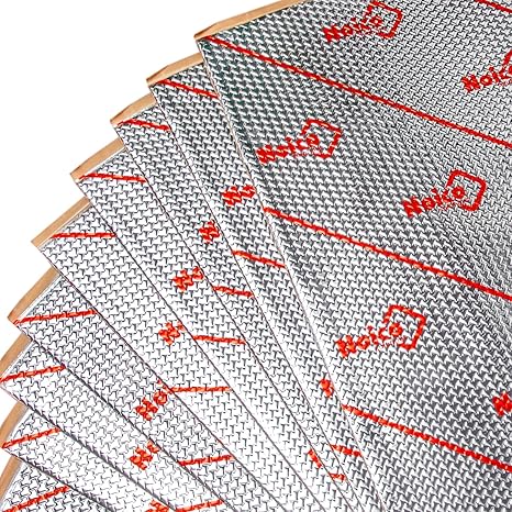 Noico 1,3 mm 2 qm Fahrzeug Selbstklebende Alubutyl Anti Dröhn Dämmmatte Geräusch- und Lärmschutz Schalldämmung für Kfz