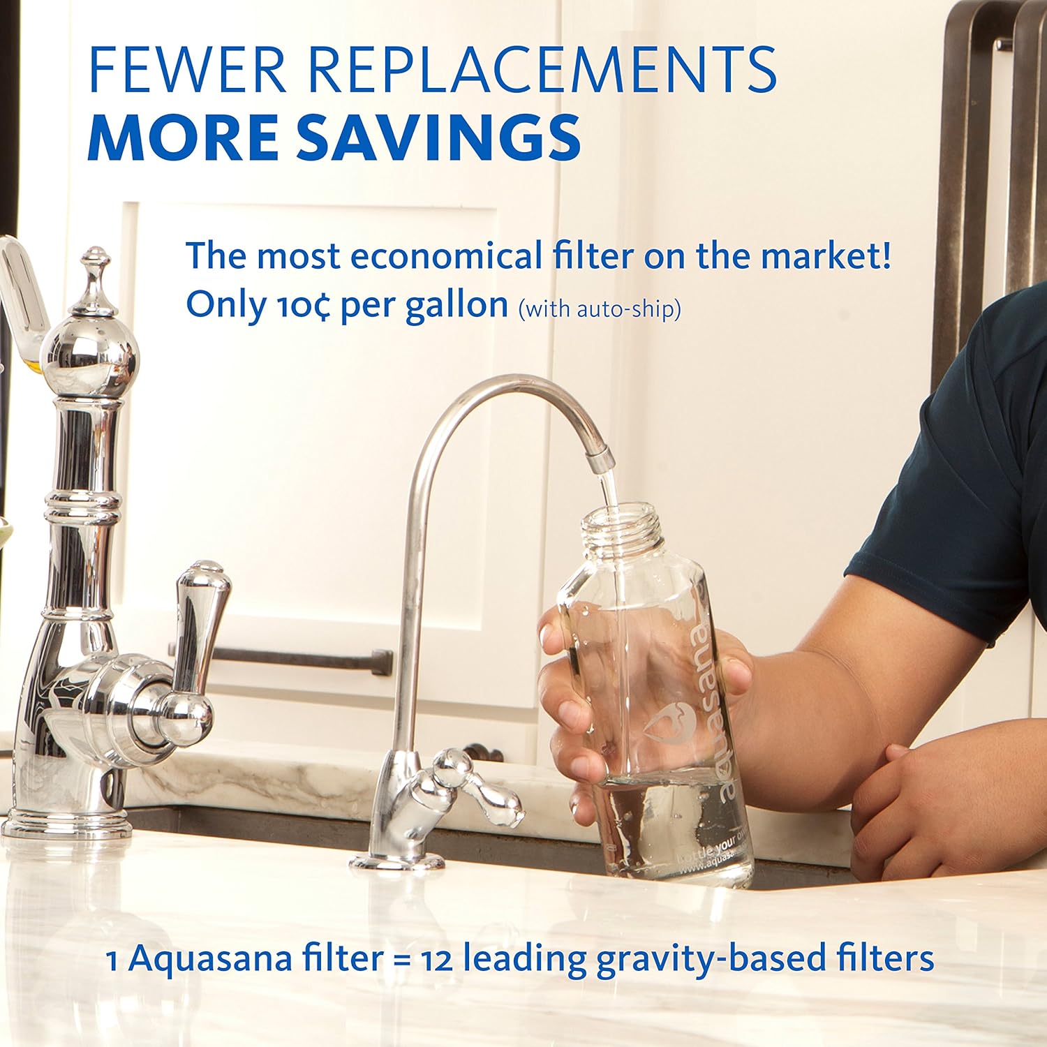 Aquasana AQ-5200R Replacement Filter Cartridges for 2-Stage Under Sink Water Filtration System,Red and Yellow: Home Improvement