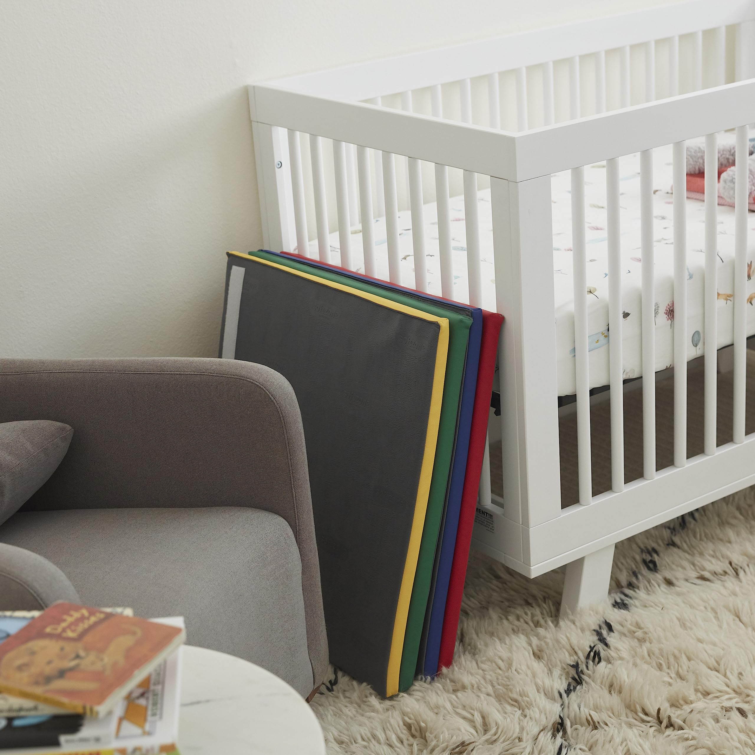 ECR4Kids SoftZone Quad Fold-N-Go Activity Mat, Folding Playmat, Assorted