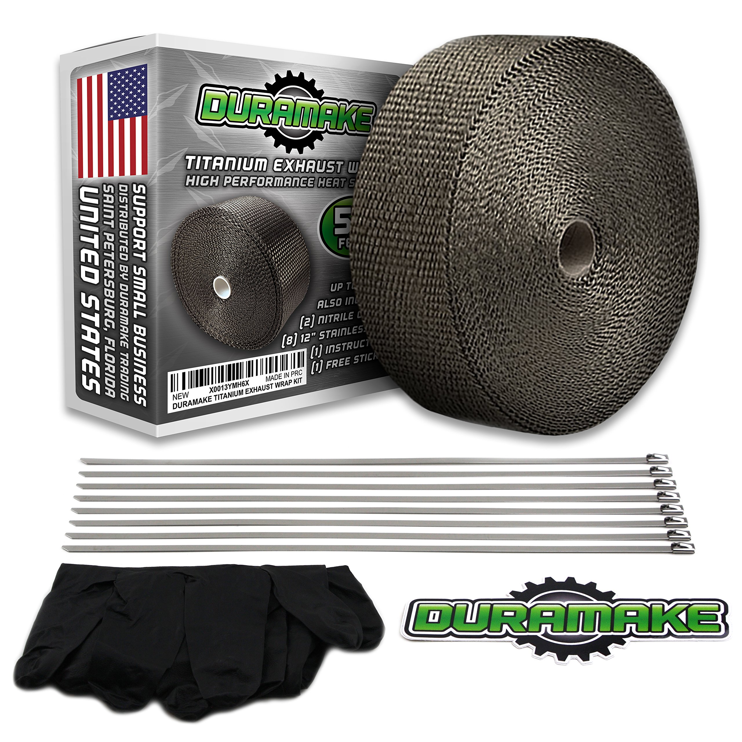 Exhaust Exhaust/Header Insulating Motorcycle Manifold Heat Wrap 2 x