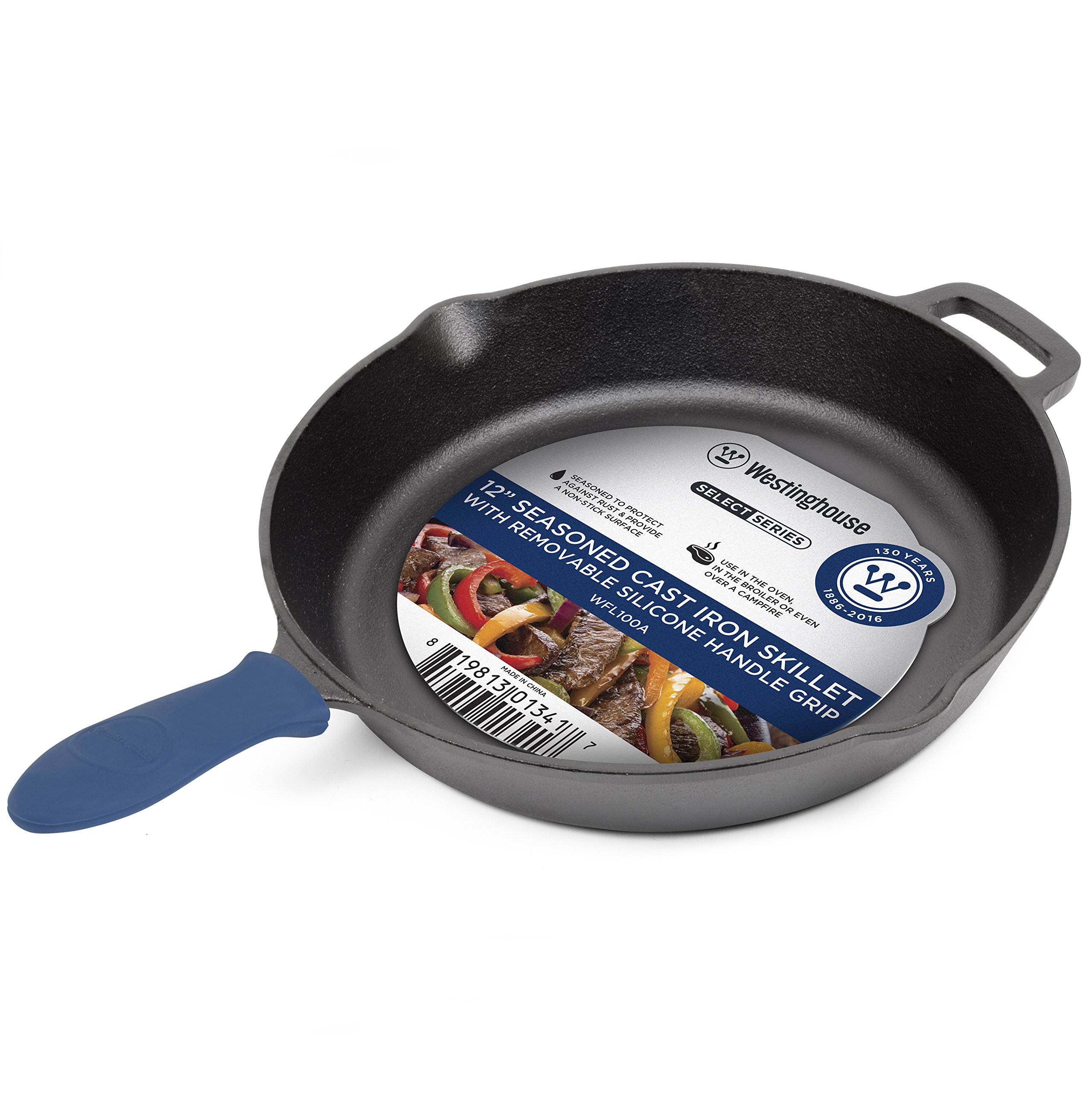 Westinghouse WFL100A Select Series Seasoned Cast Iron 12 Inch Skillet