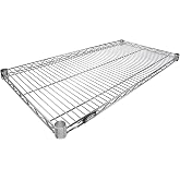 Nexel Additional Wire Shelf for Wire Shelving Units, 600-800 lb Capacity, 18"W x 24"L, Chrome Finish