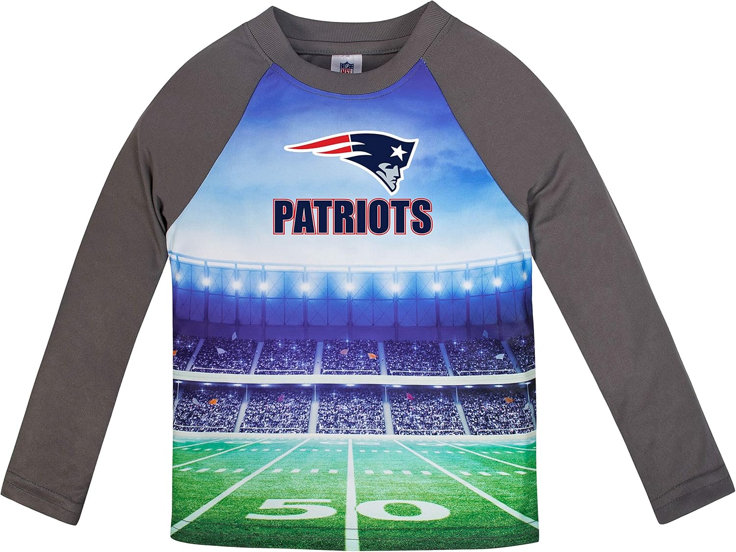Amazon Com Nfl New England Patriots Unisex Long Sleeve Tee Gray 2t Clothing