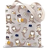 TIIMG Otters Gift Otters Lover Tote Bag Fantasy Novel Inspired Gift Books Lover Gift Literature Gift