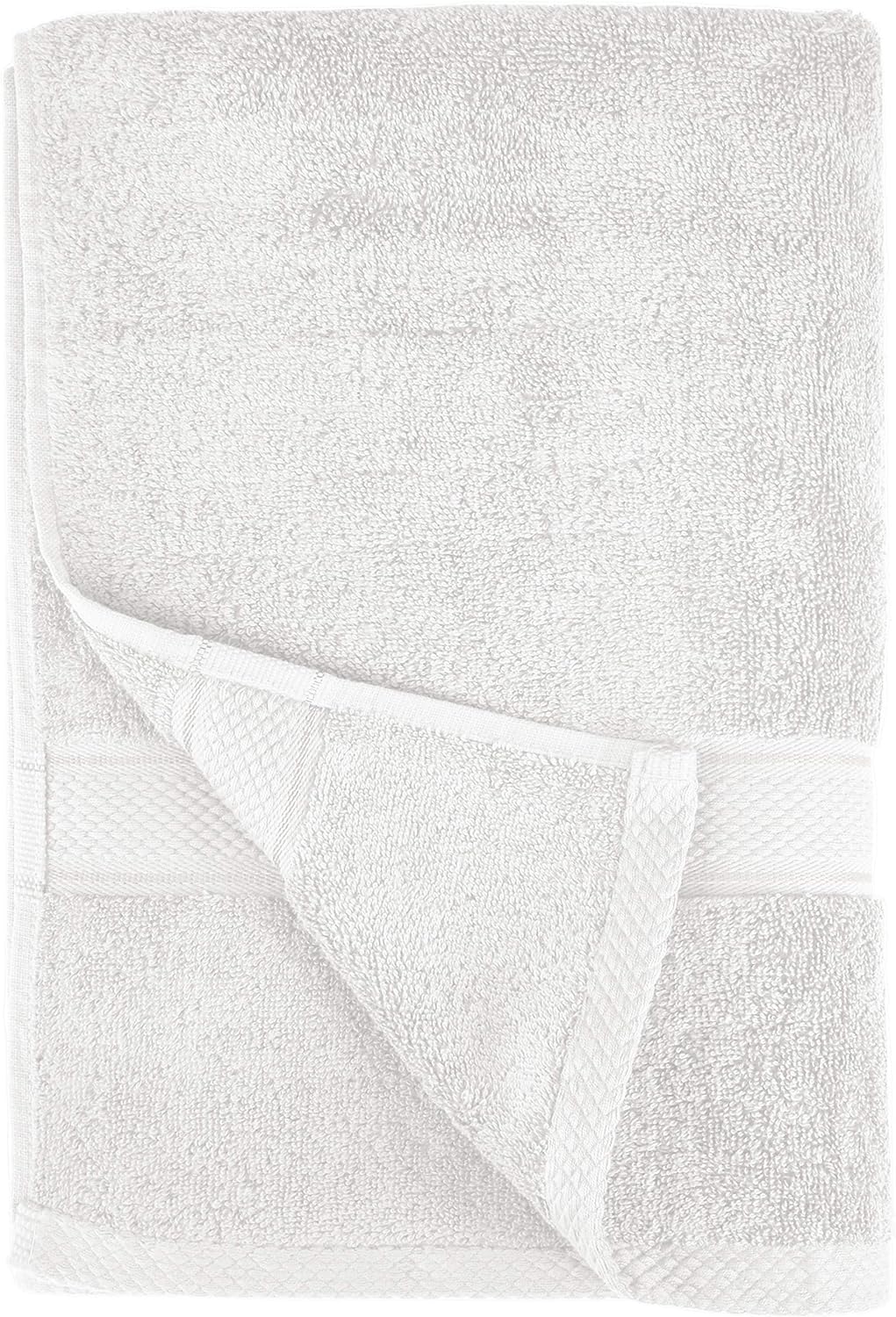 Pinzon 6 Piece Blended Egyptian Cotton Bath Towel Set - White: Home & Kitchen