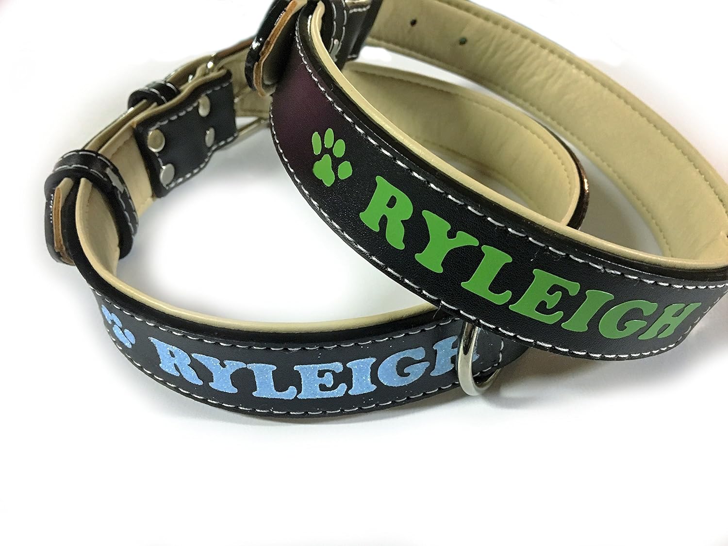 matte black dog collar