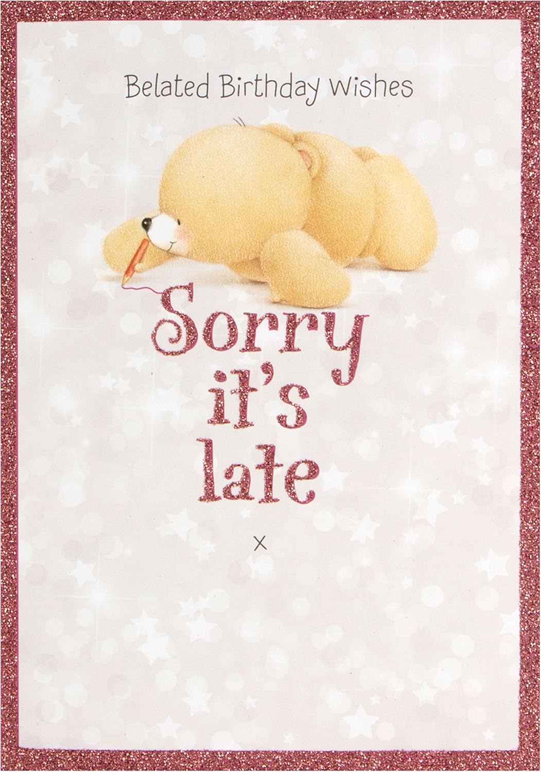 Hallmark 11359772 Birthday Card For Unisex 'Belated Birthday' Small