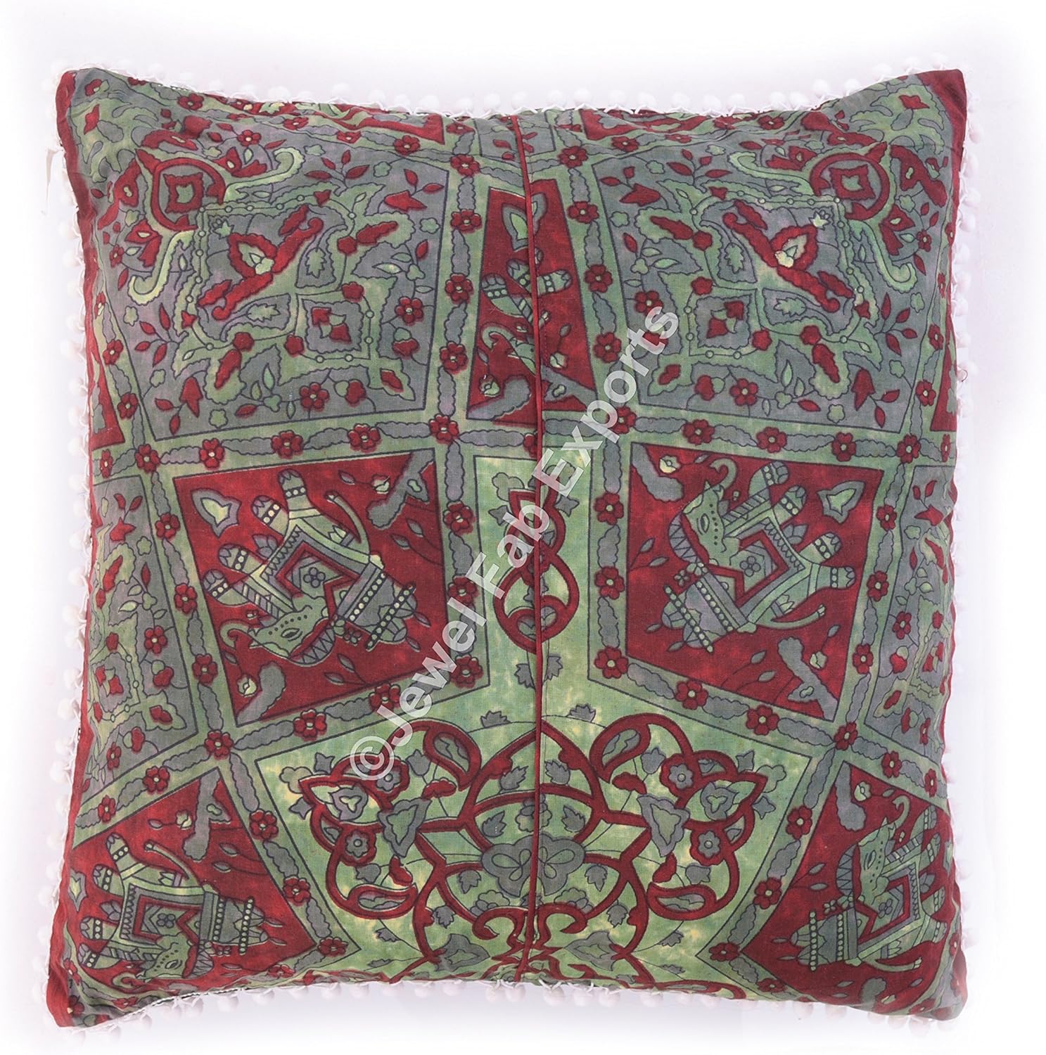 Indian 100 Cotton Cushion Cover Meditation Floor Cushion