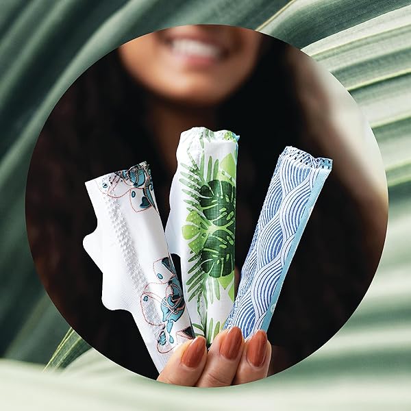 L. COTTON TAMPONS REGULAR ABSORBENCY, CONTAINS AN ORGANIC COTTON CORE, MADE WITHOUT SYNTHETIC PESTICIDES, OR FRAGRANCES 84 COUNT (2 PACKS OF 42)