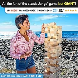 Jenga Giant - Hardwood Blocks - Stacks to Over 5
