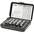 Hougen 12006 12,000 Series Annular Cutter Kit 5/8, 3/4, 7/8, 1, 1-1/8" 2-Inch Depth of Cut 3/4-Inch Weldon Shank For Magnetic Drills