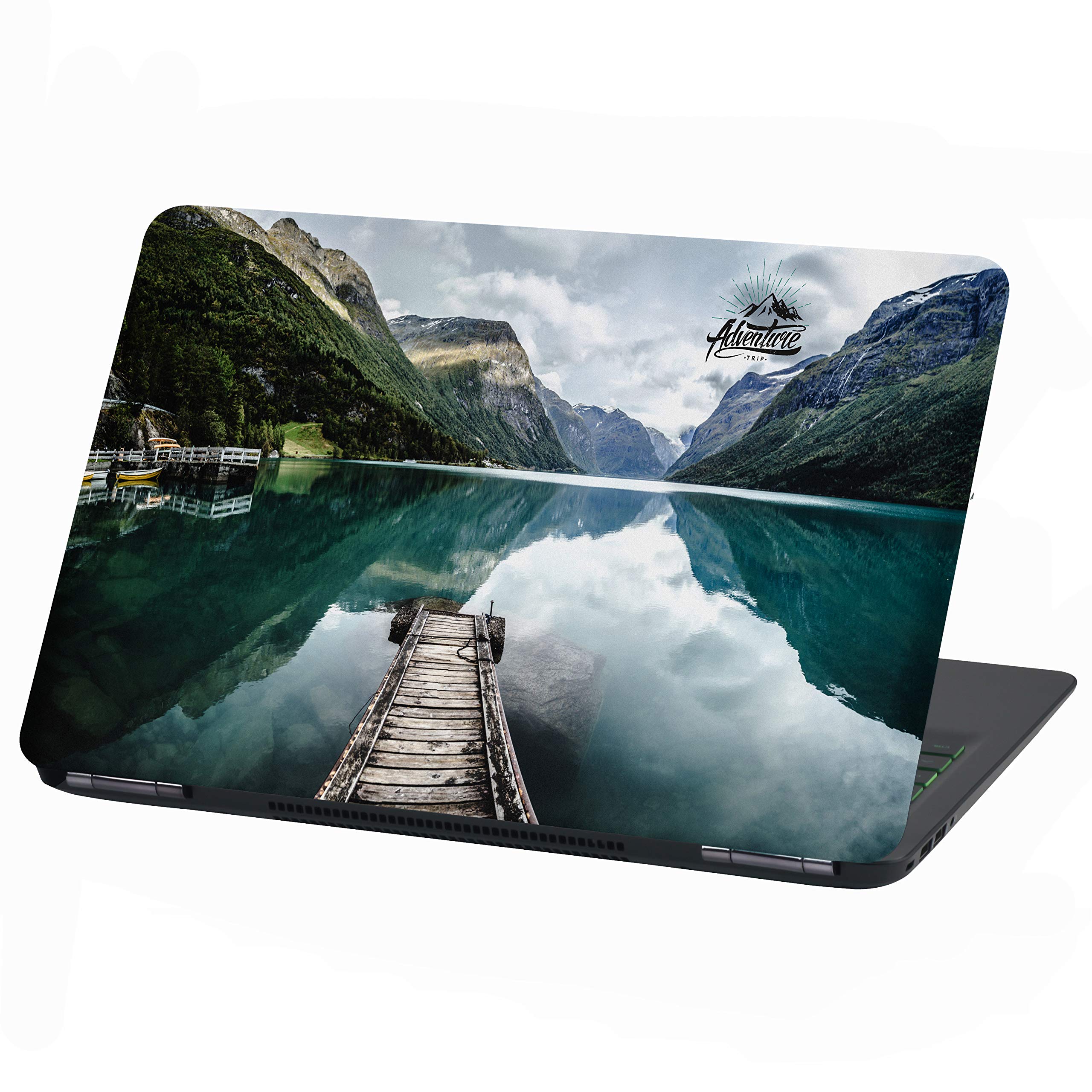 Laptop Film Cover Adventure Adhesive Film Notebook Sticker Protective Cover Self-Adhesive Vinyl Skin Sticker (15 Inches, LP28 Norway Fjord)