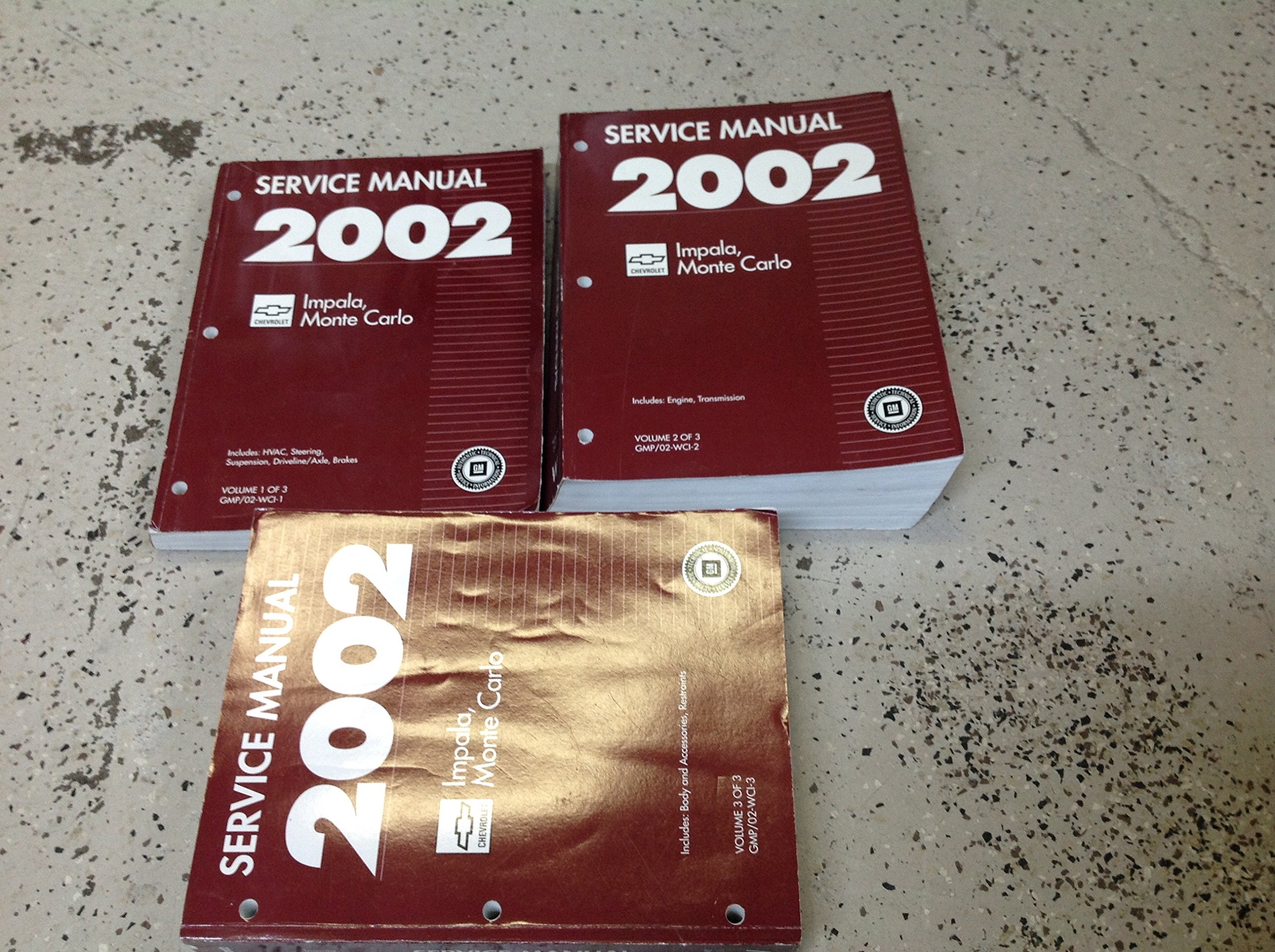 2002 Gm Chevy Chevrolet Impala Monte Carlo Service Shop Repair Manual Set Oem Gm Amazon Com Books