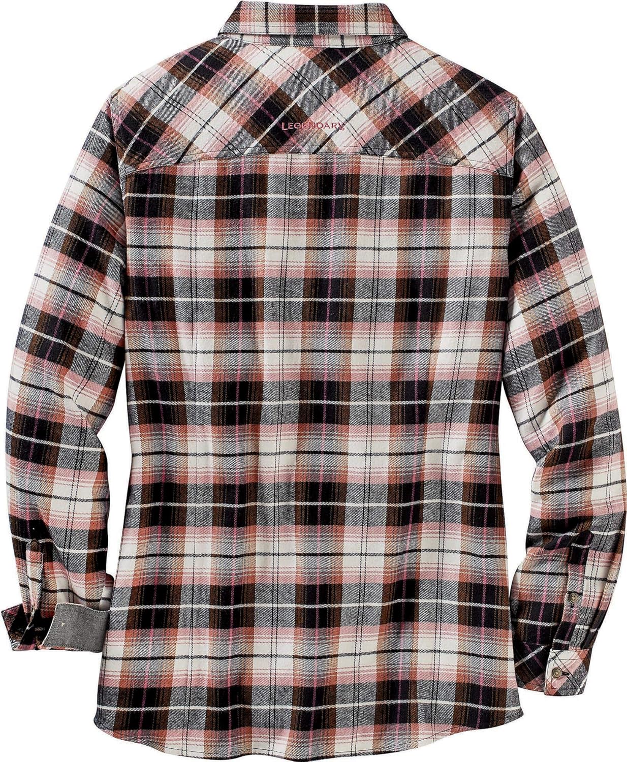 Legendary Whitetails Women's Cottage Escape Long Sleeve Button Up Flannel Shirt: Clothing